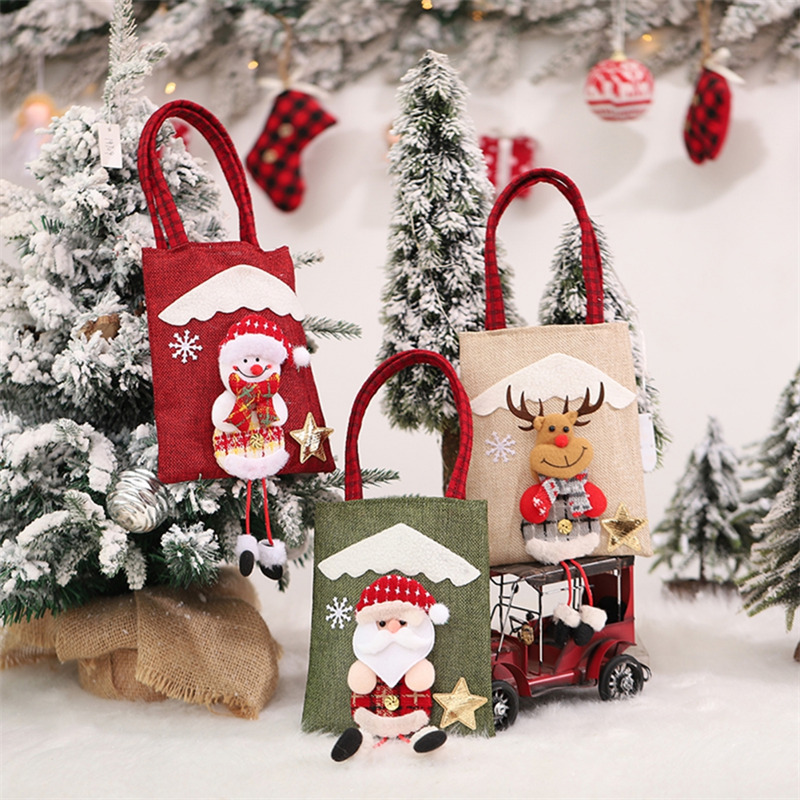 Christmas gift bags 3D tote bag for kid