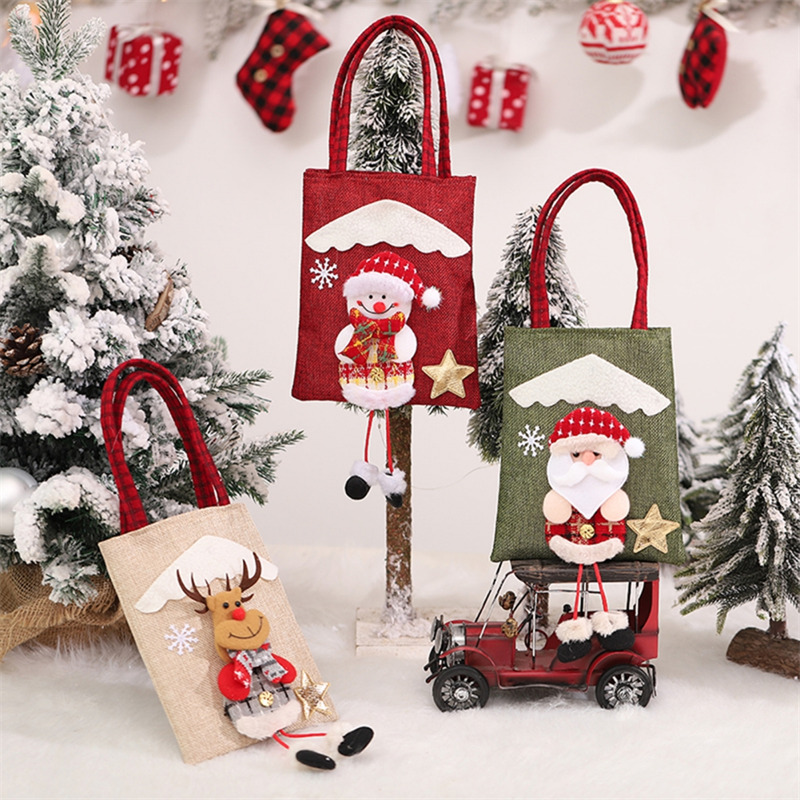 Christmas gift bags 3D tote bag for kid