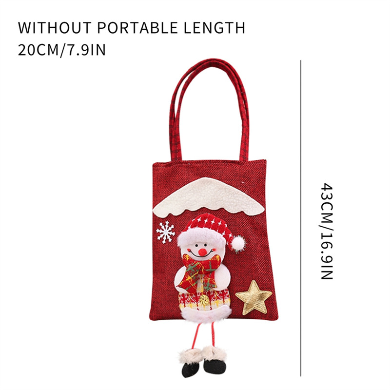 Christmas gift bags 3D tote bag for kid