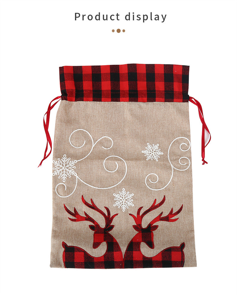 christmas large xmas gift candy drawstring bags santa sacks