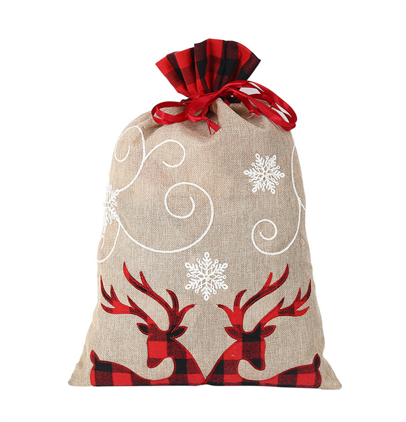 christmas large xmas gift candy drawstring bags santa sacks