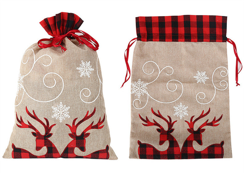 christmas large xmas gift candy drawstring bags santa sacks