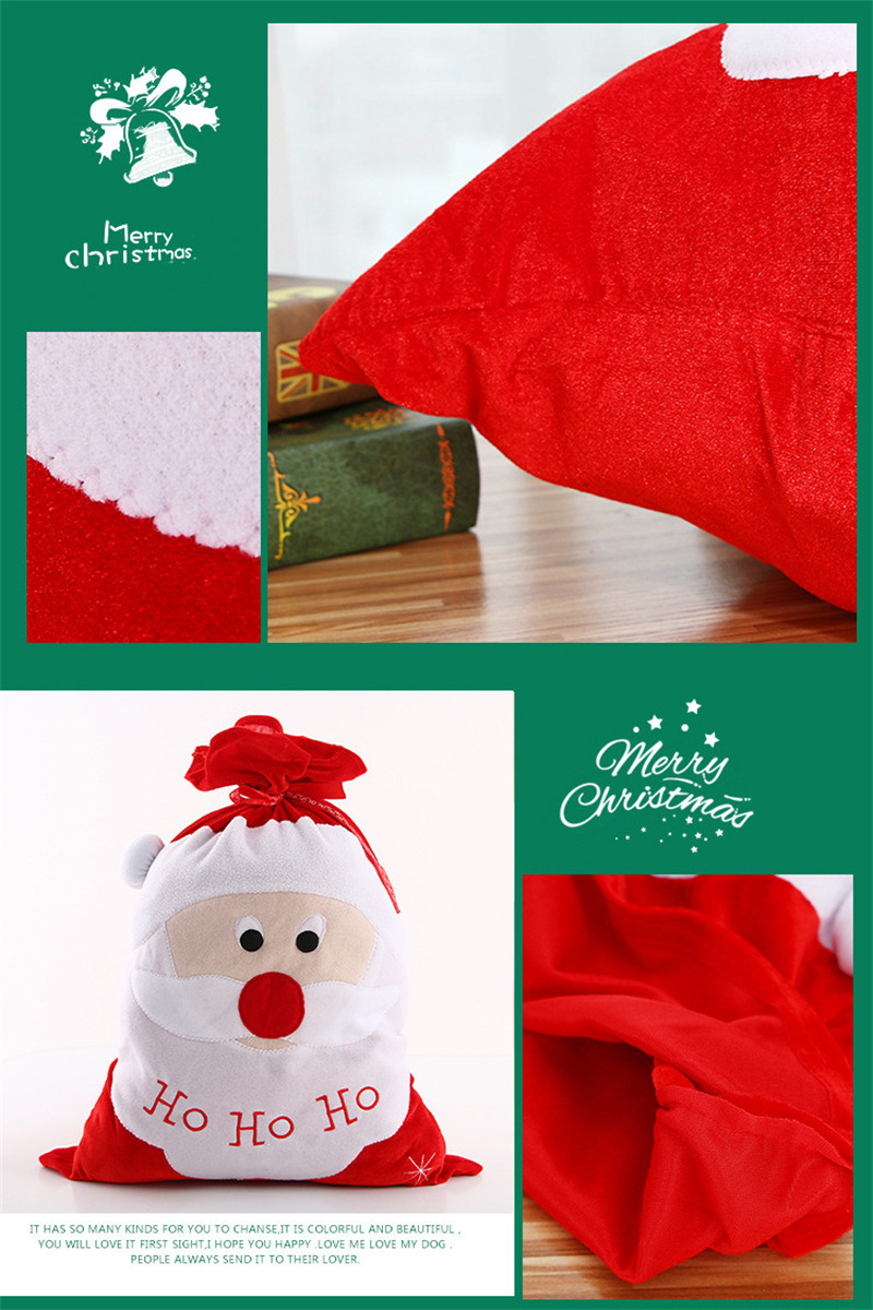 santa sacks christmas santa claus velvent drawstring bag