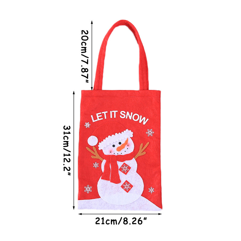 christmas santa claus tote gift bag