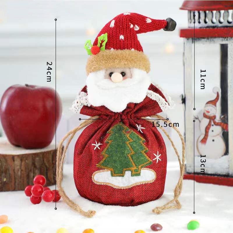 Christmas santa gift bags candy sacks xmas decoration