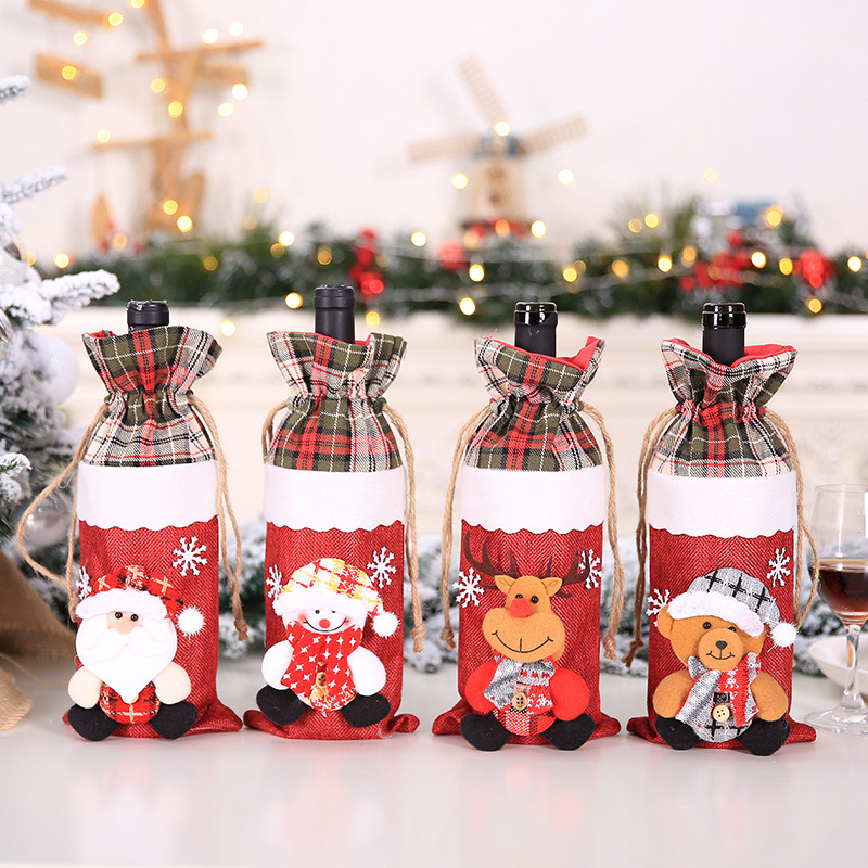 xmas wine covers christmas wine bottle sleeve