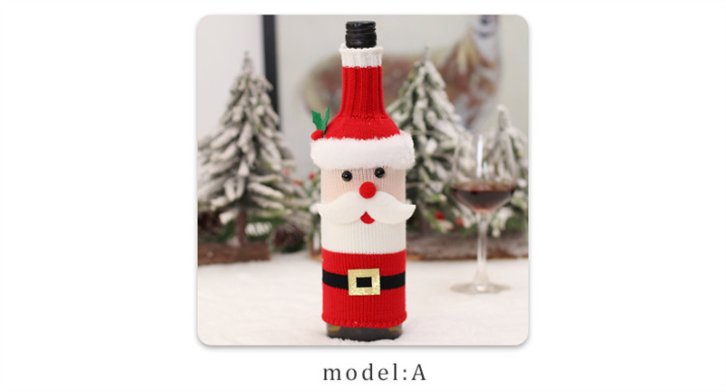 sweater snowman christmas wine bottle sleeve