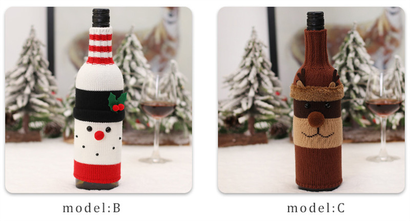 sweater snowman christmas wine bottle sleeve