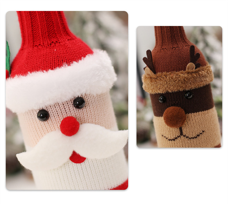 sweater snowman christmas wine bottle sleeve