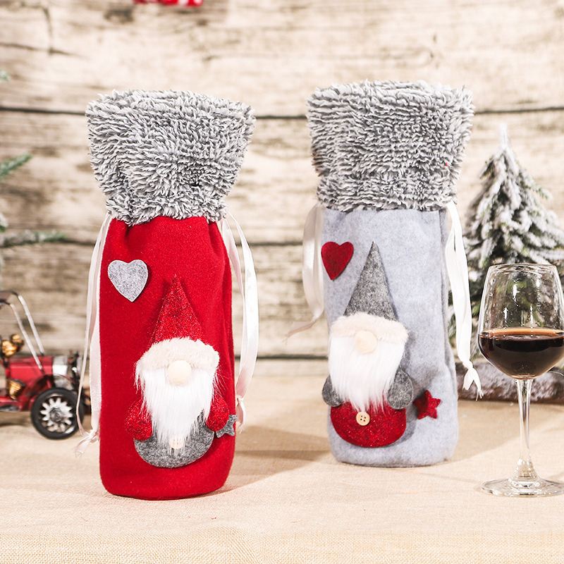 forester doll christmas wine bottle sleeve