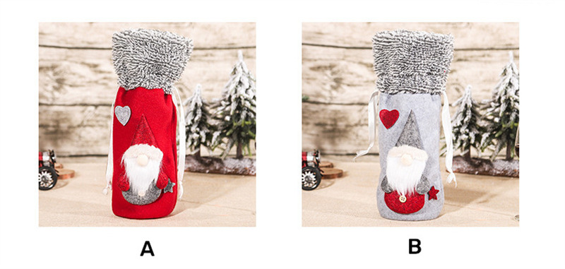 forester doll christmas wine bottle sleeve