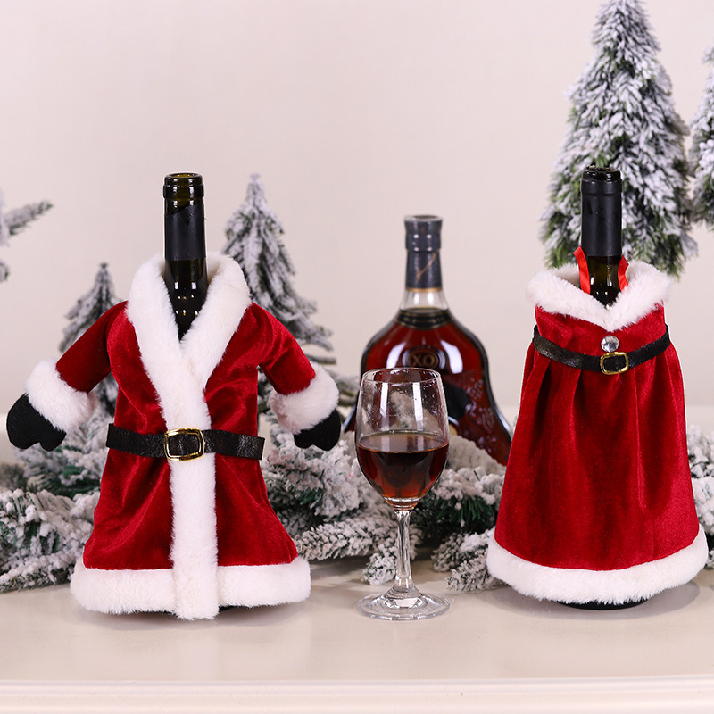 christmas wine bottle covers merry christmas decoration