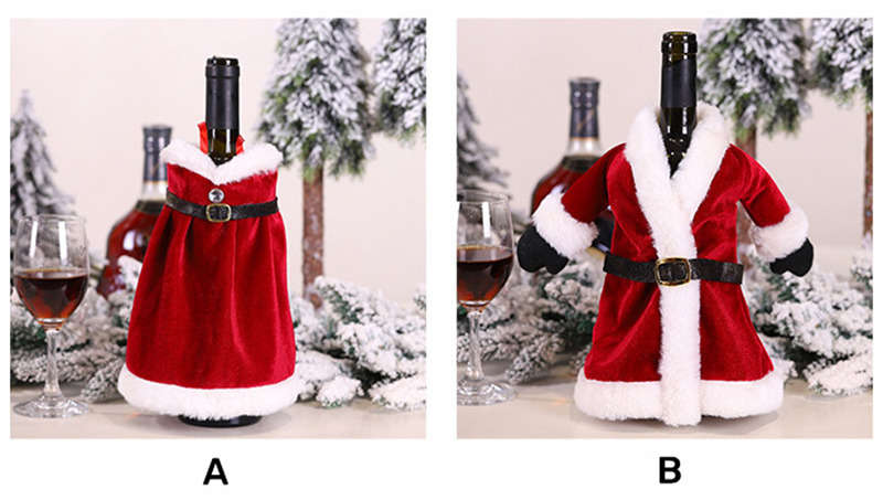 christmas wine bottle covers merry christmas decoration