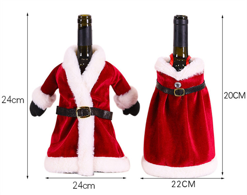 christmas wine bottle covers merry christmas decoration