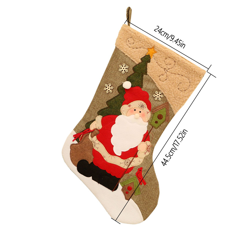 large cute cartoon christmas stockings window pendant gift bags
