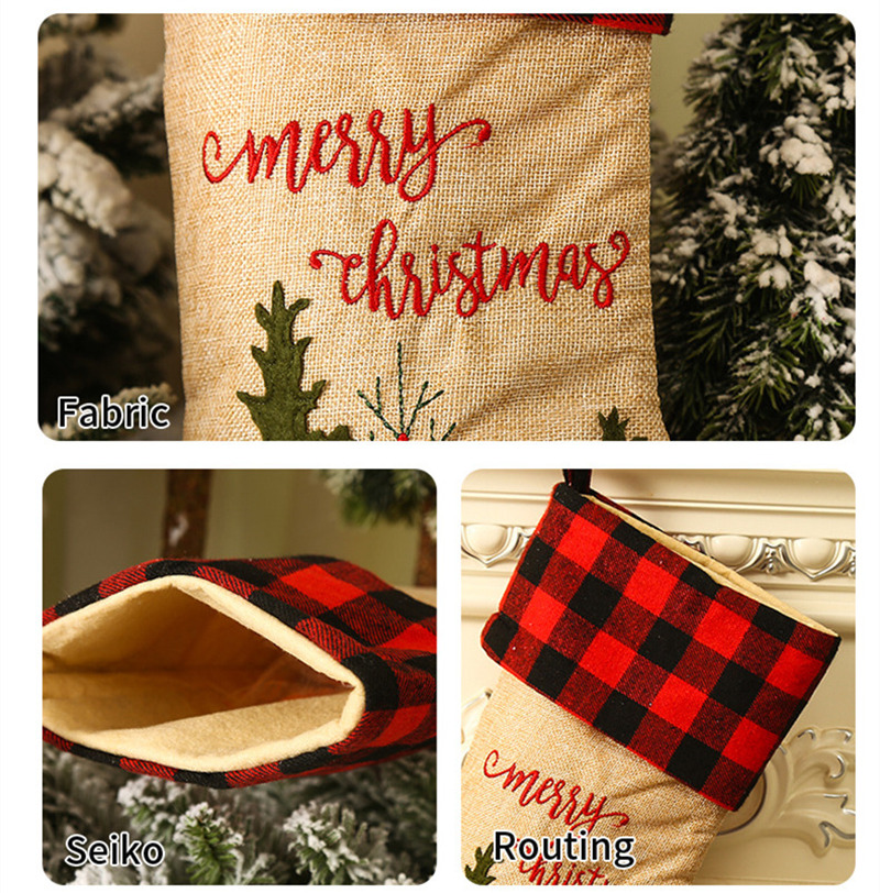 Truck Embroidery Christmas stockings Xmas Tree Ornaments