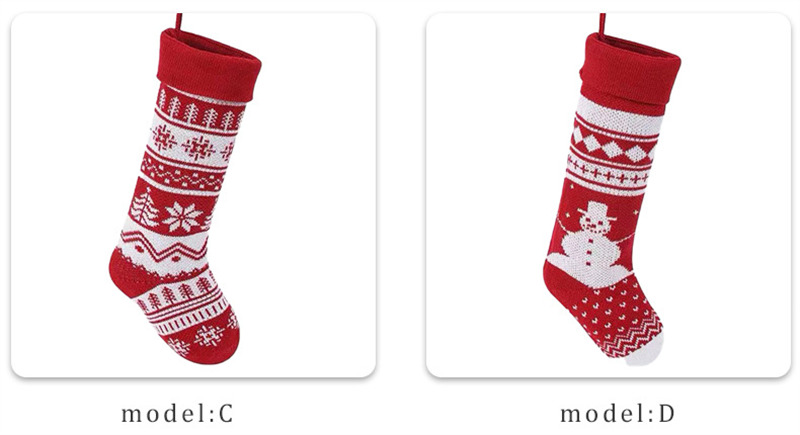 extra long knit christmas stockings 