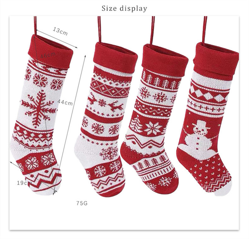 extra long knit christmas stockings 