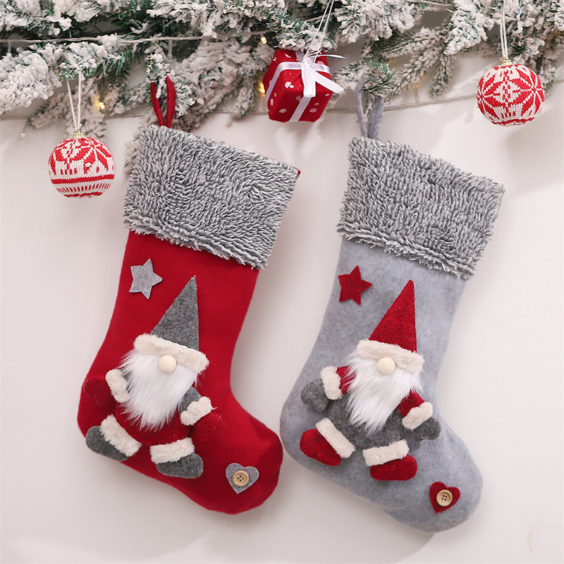 fireplace hanging christmas stockings xmas gift socks decoration