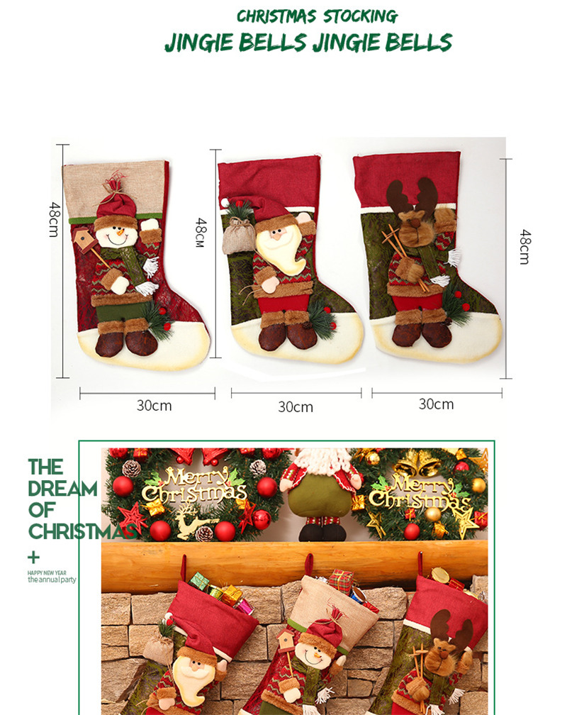 classic large christmas stockings decoration