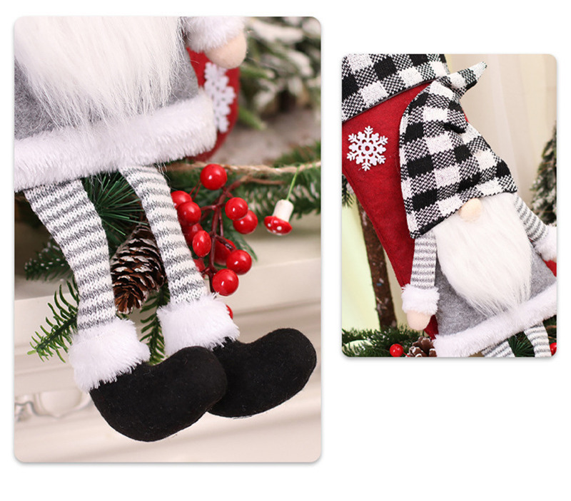 plush beard gnome christmas stockings decoration