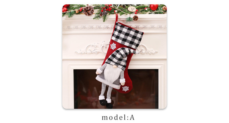 plush beard gnome christmas stockings decoration