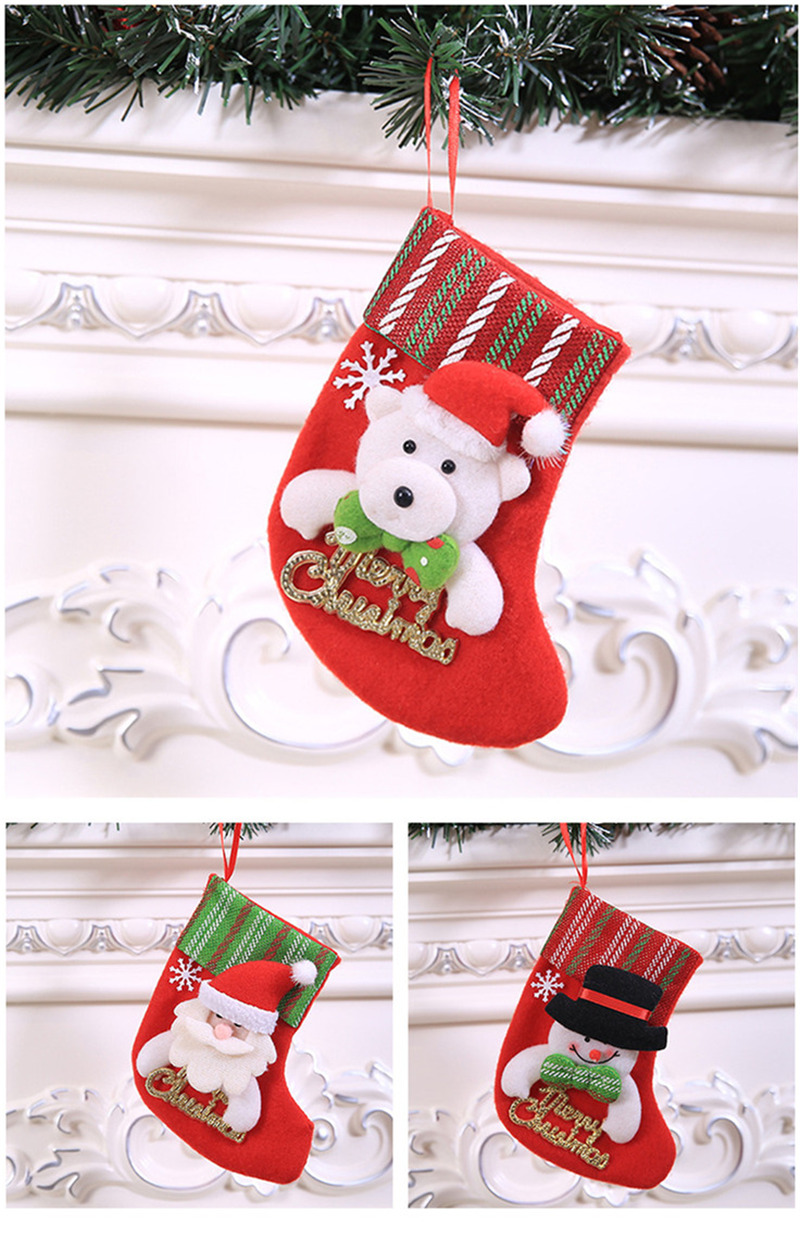 classic christmas stockings xmas pendants tree decoration