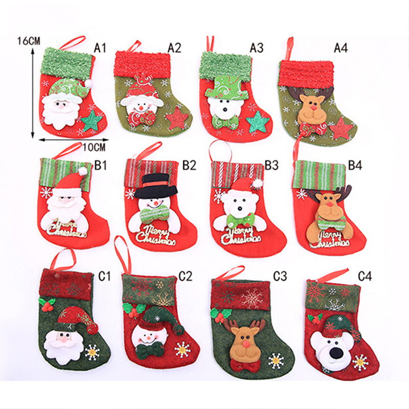 classic christmas stockings xmas pendants tree decoration