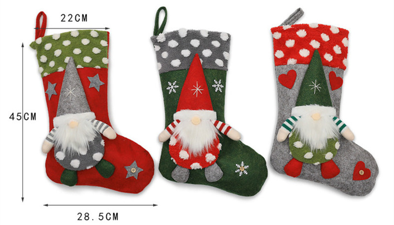 navidad wool christmas stockings xmas decoration