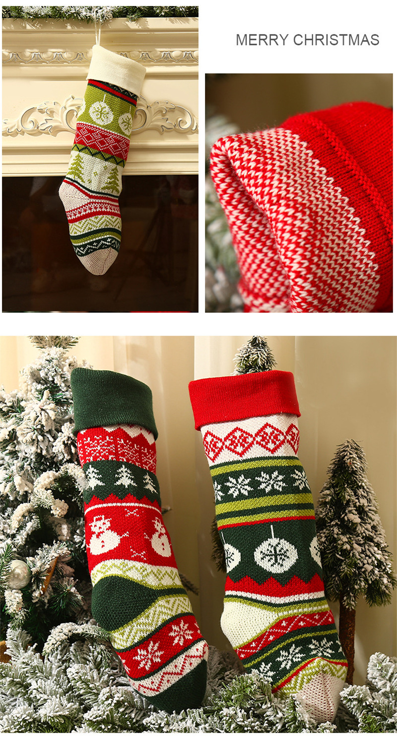 classic cable knitted christmas stockings xmas decoration