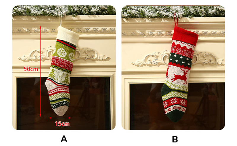 classic cable knitted christmas stockings xmas decoration