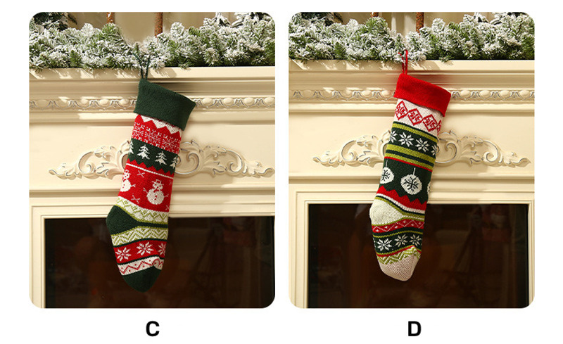 classic cable knitted christmas stockings xmas decoration