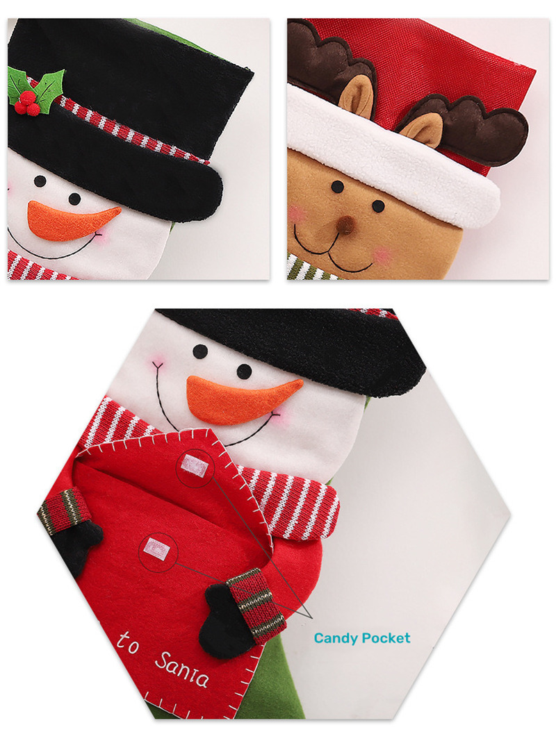 lovely christmas stockings candy sack xmas decoration