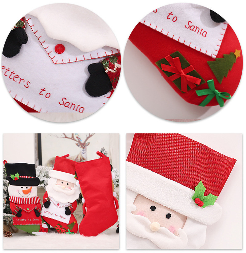 lovely christmas stockings candy sack xmas decoration