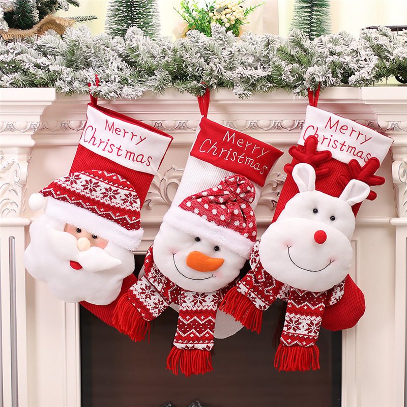 xmas decoration christmas stockings fireplace hanging ornament 