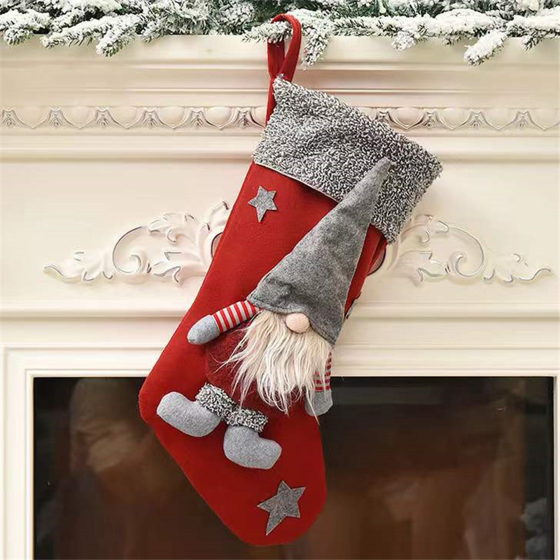 3D santa claus christmas stockings xmas decoration