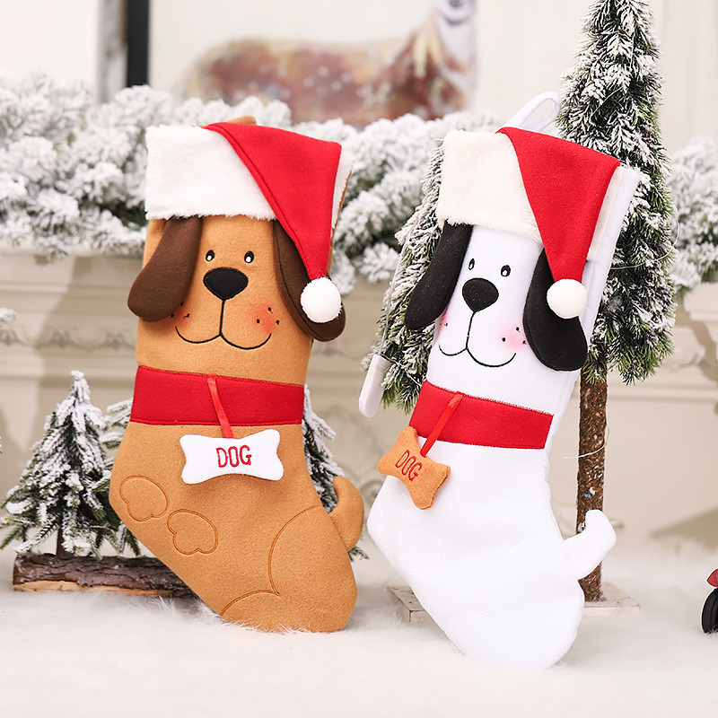 puppy christmas stockings xmas tree hanging decoration