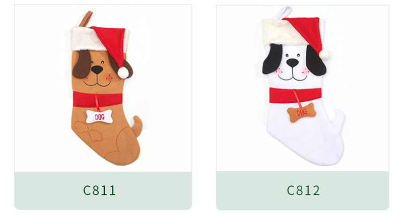 puppy christmas stockings xmas tree hanging decoration