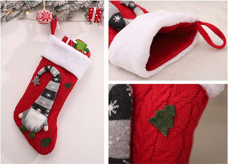 rudolph knitted christmas stockings xmas decoration