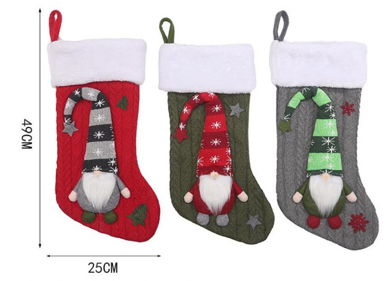 rudolph knitted christmas stockings xmas decoration