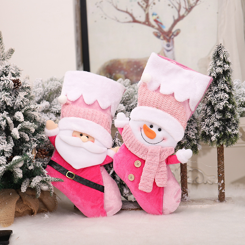 pink christmas stockings xmas decoration for kids