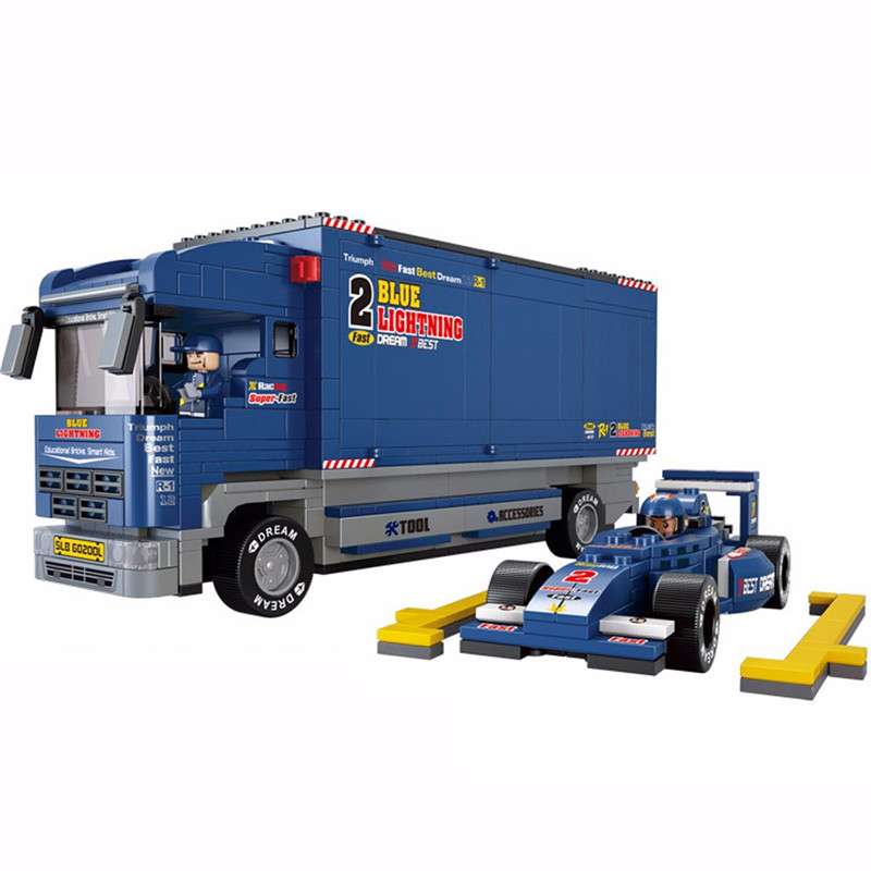 Sluban Bull Racing Truck 641 Pieces Building Blocks