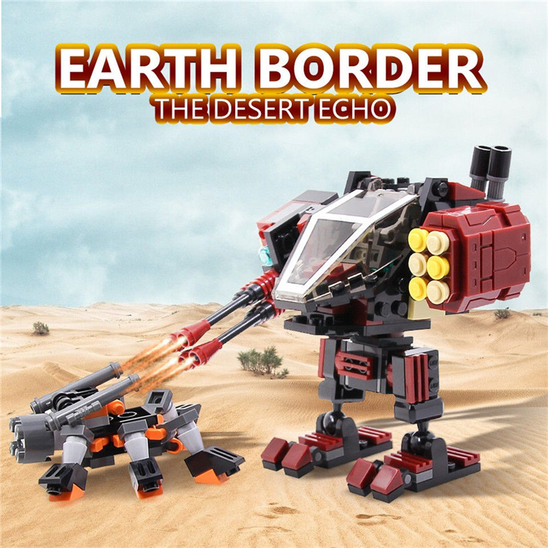  GUDI Building Bricks Robot Earth Border Blocks Toy