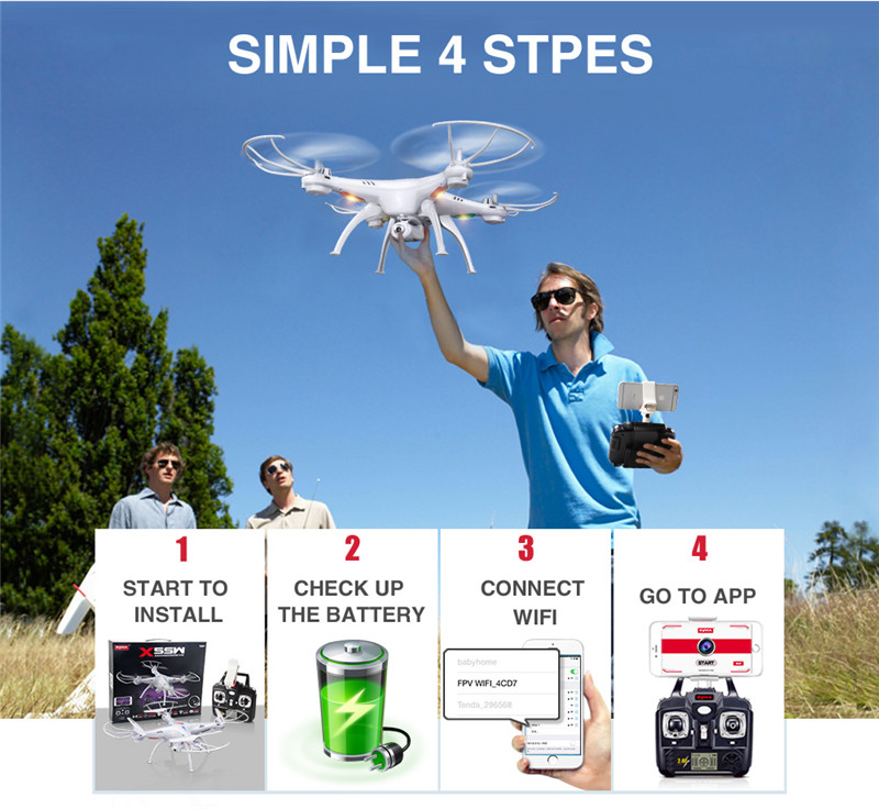 SYMA X5SW RC Drone WiFi Camera Quadcopter S9M WiFi FPV Foldable RC Quadcopter Drone