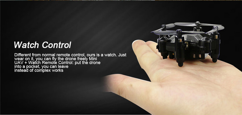 Watch Control Mini Foldable WiFi FPV RC Drone