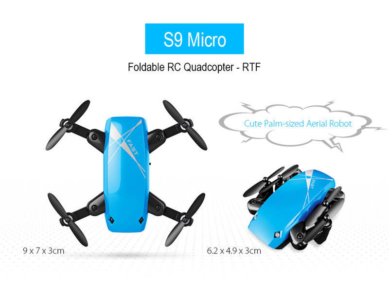 AEOFUN S9 Micro Foldable RTF RC Quadcopter
