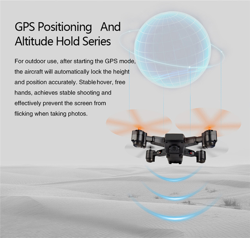 LE IDEA 720P Foldable GPS Altitude Hold RC Drone