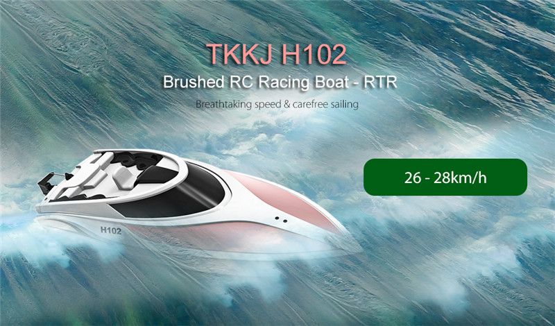 TKKJ H102 Brushed RC Racing Boat RTR 2.4GHz