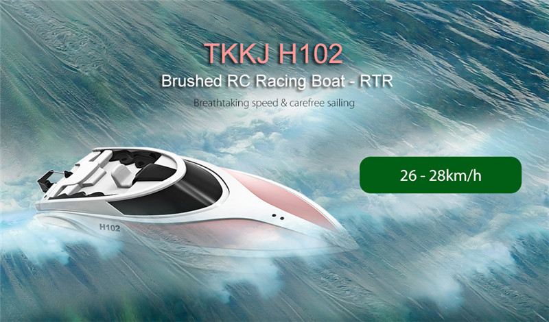 TKKJ H102 Brushed RC Racing Boat RTR 2.4GHz TKKJ H102 Brushed RC Racing Boat RTR 2.4GHz