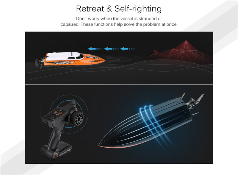 UDI 001 2.4G RC Boat Auto Rectifying Deviation Direction UDI 001 2.4G RC Boat Auto Rectifying Deviation Direction